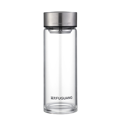 富光单层玻璃杯男士商务水杯