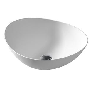 特拉维尔人造石台上盆家用椭圆元宝形PMMA民宿卫生间小户型洗手盆