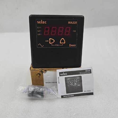 SELEC MV335-230VAC DIGITAL AMMETER WITH LED DISPLAY, 230V AC