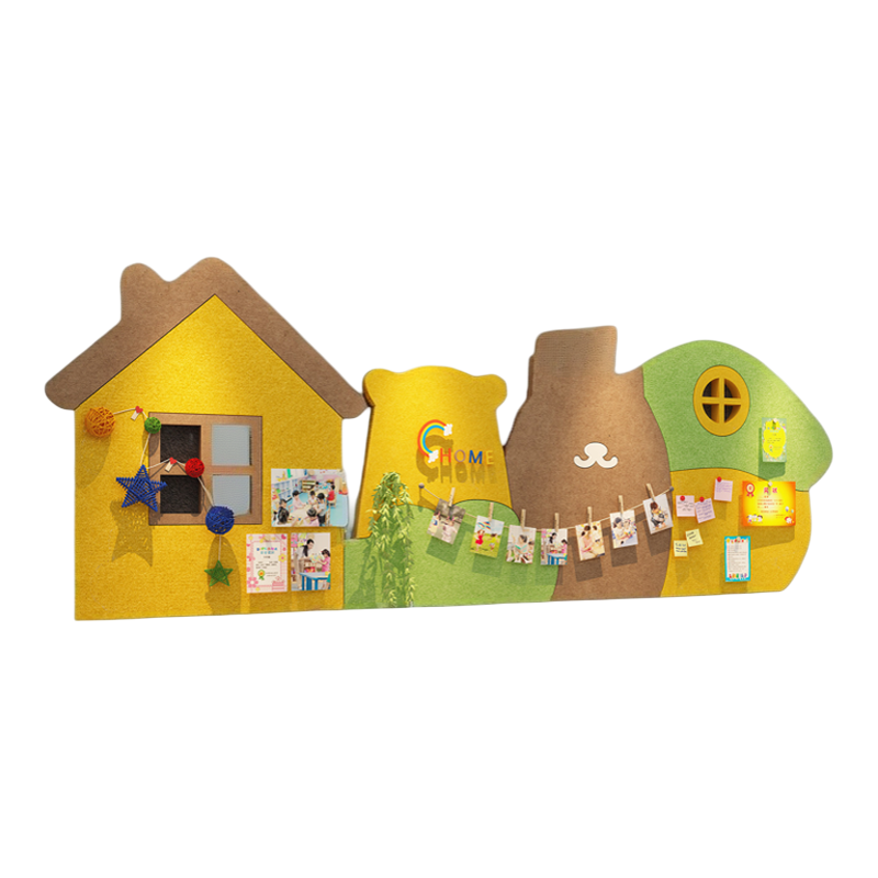 英语角教室布置幼儿园文化墙面装饰毛毡板培训机构工作室环创星人