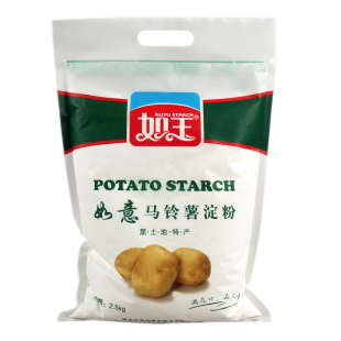 如玉如意马铃薯淀粉2.5kg东北正宗土豆粉勾芡锅包肉水晶水饺生粉