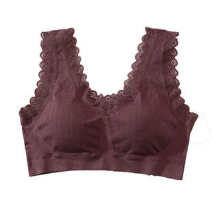 美背吊带内搭文胸抹胸内衣无钢圈裹胸女聚拢蕾丝胸罩上托瑜伽背心