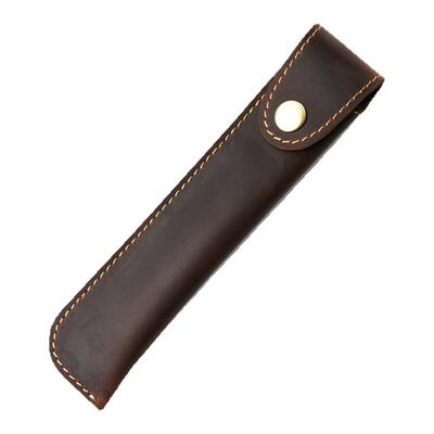 新款手工缝线皮质笔袋