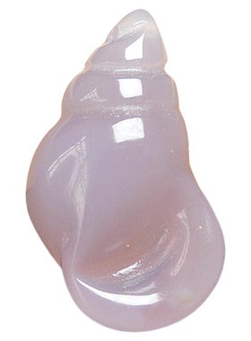 紫色玛瑙海螺吊坠DIY配件配饰