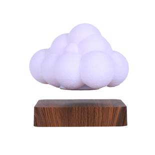 磁悬浮云朵灯变色台灯家庭月球灯节日礼物黑科技家庭桌面摆件木雕