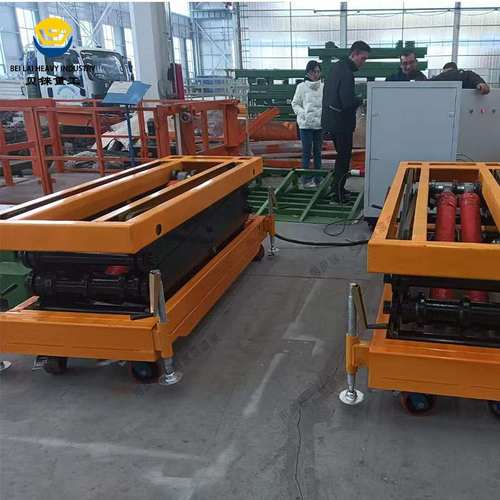 移动式同步升降剪叉升降机高空装配物料电动液压升降移动升降平台