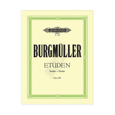 布格缪勒18首钢琴练习曲op109