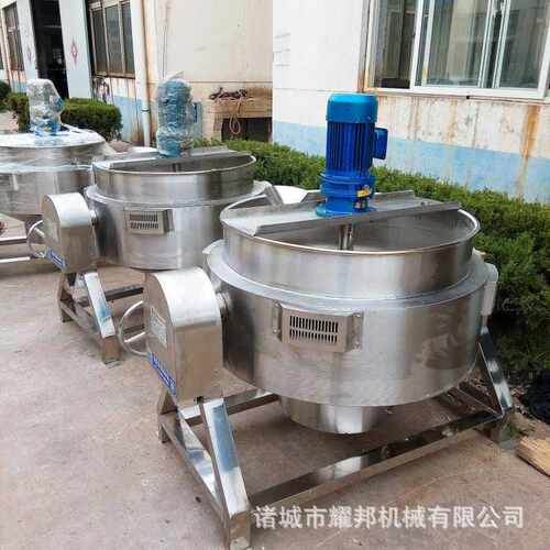 燃气加热牛肉辣椒酱自动搅拌炒锅 酱料搅拌炒锅 火锅底料搅拌炒锅