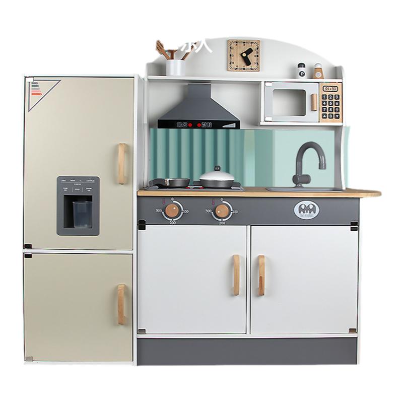 木制冰箱厨房E中性过家家仿真煮