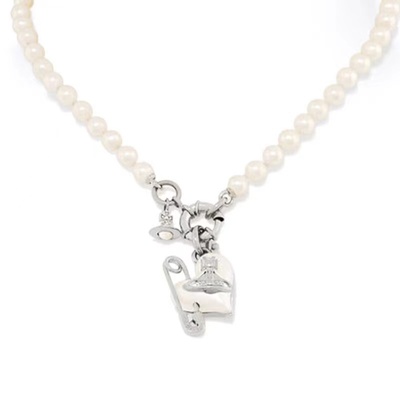 Misa officail｜珍珠爱心土星别针 项链手链耳钉小众高级百搭