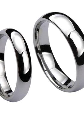 梦克拉钨金戒指简约风格情侣对戒