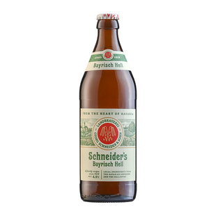 德国进口施纳德清爽拉格啤酒精酿皮尔森施耐德500ml装