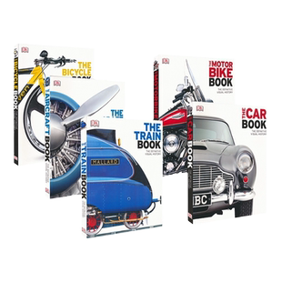 DK The Car Book Bicycle Aircraft Train Motorbike DK交通工具百科科普全书之汽车自行车飞机火车摩托车 高清相片 英文原版