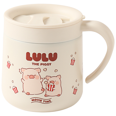 川岛屋lulu猪保温杯女不锈钢杯子