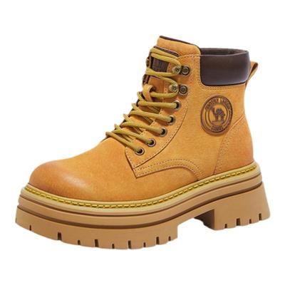 骆驼女鞋休闲百搭时装靴马丁靴