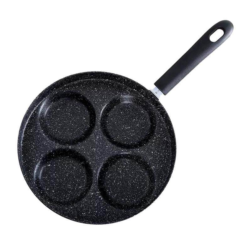 西纹煎饼锅煎蛋神器平底锅不粘锅多功能电磁炉家用早餐锅荷包蛋饺