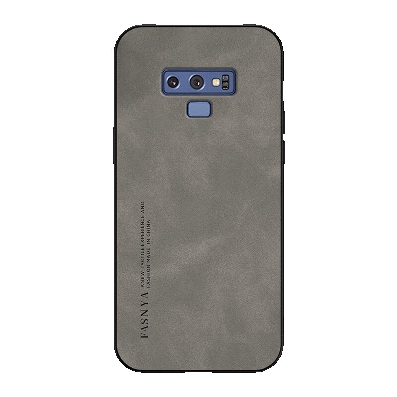 适用三星Galaxy Note9手机防摔壳note8羊巴皮抗爆SM-N9600轻薄N9500磨砂F抗滑U轻奢N/W简约X复古保护软套