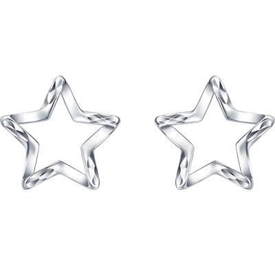 周生生pt950铂金耳钉耳饰