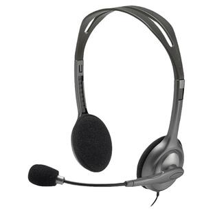 Logitech/罗技h110/h111头戴式耳机有线带语音麦克风降噪便携耳麦