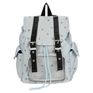 YZ原创韩版星星设计感旅行包出去玩轻便背包女通勤外出大容量双肩