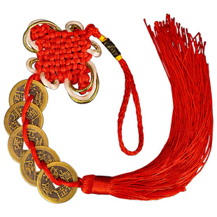 三帝铜钱黄色五六七八帝钱大门进户门乾道嘉挂件入户门正对门纯铜