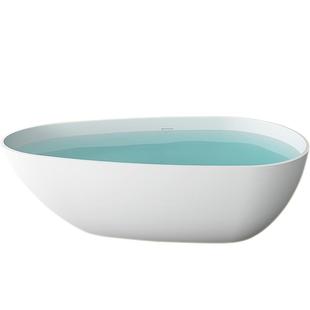 范尔德PMMA高分子人造石浴缸家用成人轻奢小户型鹅蛋型网红浴池