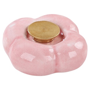 陶瓷小花朵托盘创意转转底座加轴承yoyo酱系列配件转转乐桌面摆件