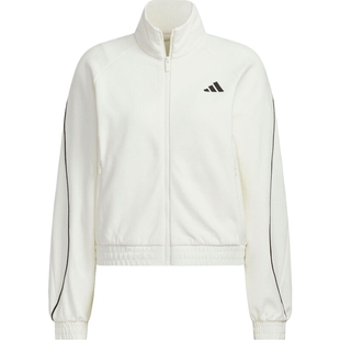 劲浪体育adidas阿迪达斯女子运动休闲立领训练夹克宽松外套KC0017