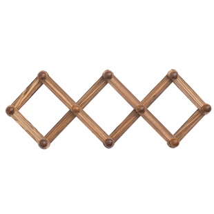 大号木质伸缩衣架挂钩挂门上的衣服挂钩包包挂钩墙壁墙上壁挂架子