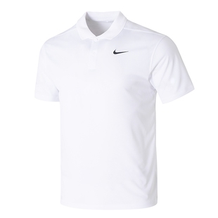 NIKE耐克男装健身训练服白色POLO衫T恤五分裤短裤26夏季运动套装