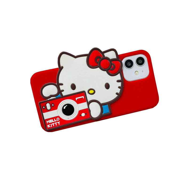 CHOWILL韩国Kitty相机猫咪适用iPhone14 13 15Promax 12 11 XSMAX XR 78PL