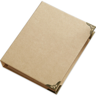 A5活页本子DIY牛皮纸笔记本复古手账本女生文艺旅行旅游日记手帐