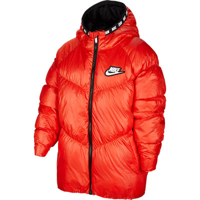 大童保暖连帽羽绒服外套耐克正品