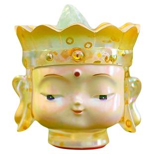 守护神佛头水晶盲盒2025新款女孩网红爆款天然水晶小红书同款手办