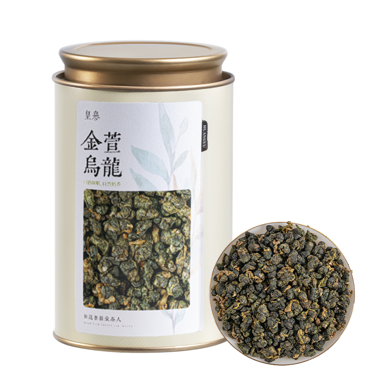 皇譽(yù)金萱烏龍茶高山茶金萱奶香烏龍茶可冷泡清香型新茶罐裝