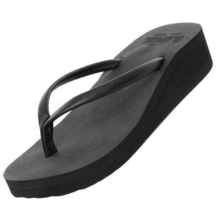 拖鞋女夏海边沙滩鞋坡跟厚底凉拖外穿夹脚韩版时尚外出百搭人字拖