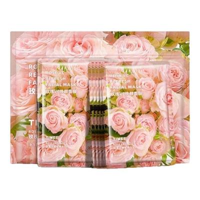 玫瑰洋甘菊timee面膜补水保湿抗氧提亮男女肤色学生保湿舒缓正品