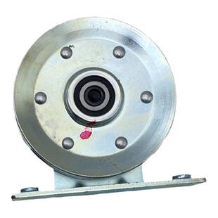 电梯配件三菱161定滑轮组件90直径新款钢丝绳轮镀白锌铁轮