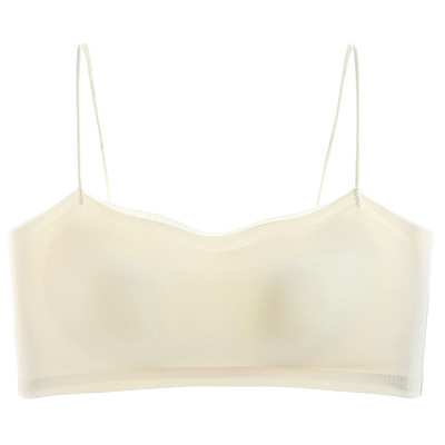 细肩带粉底液内衣女聚拢吊带美背