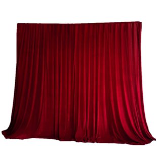 金丝绒背景幕布婚庆纱幔道具会议酒店大厅演出唱戏曲大舞台幕布帘