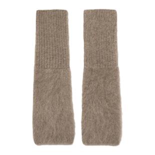 帽仕汇HATTERSHUB 貉子绒加长护臂半指手套