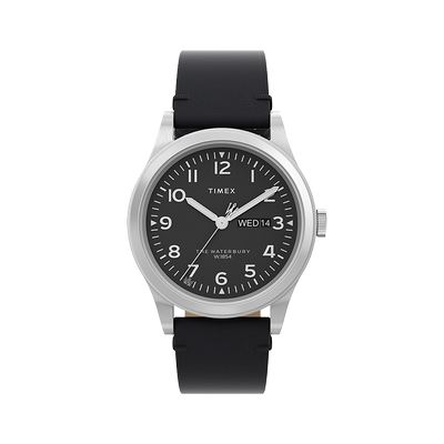 TIMEX天美时Waterbury系列手表官方正品日历皮革表带TW2W14700