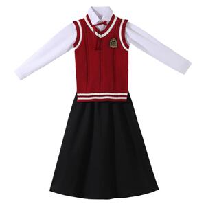 儿童大合唱团演出服秋冬马甲针织朗诵比赛小学生表演服幼儿园班服