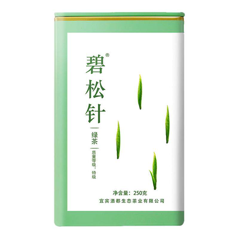【碧松针】绿茶2026新茶 宜宾早茶高山茶叶四川宜宾特产250g罐装