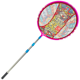 寻蝶园伸缩儿童捞鱼网小鱼捞网蝌蚪龙虾超密彩色网兜耐磨渔网包邮