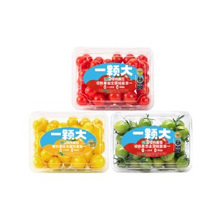 【一颗大】红黄绿宝石樱桃番茄新鲜自然熟孕妇生吃水果458g/盒