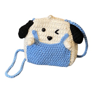 可爱儿童包包2026新款秋冬时尚女童宝宝针织毛线包小女孩斜挎包