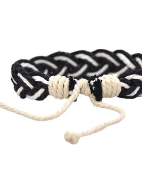 编织手链棉麻纯棉ins风简约风手