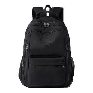 尼龙布双肩包大容量学生书包时尚潮流韩版背包电脑包帆布妈妈背包