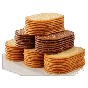 椰奶薄脆饼干批发整箱单独小包装早餐零食休闲食品小吃散装多口味